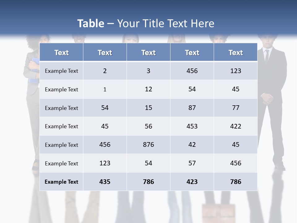 A Group Of People Standing Next To Each Other PowerPoint Template
