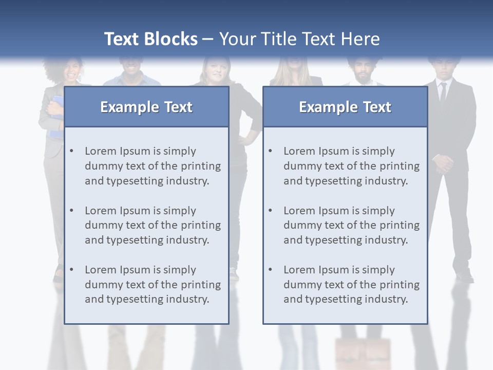 A Group Of People Standing Next To Each Other PowerPoint Template