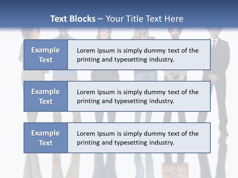 A Group Of People Standing Next To Each Other PowerPoint Template