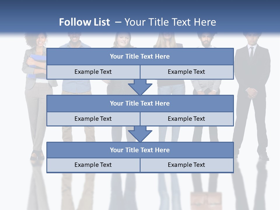 A Group Of People Standing Next To Each Other PowerPoint Template