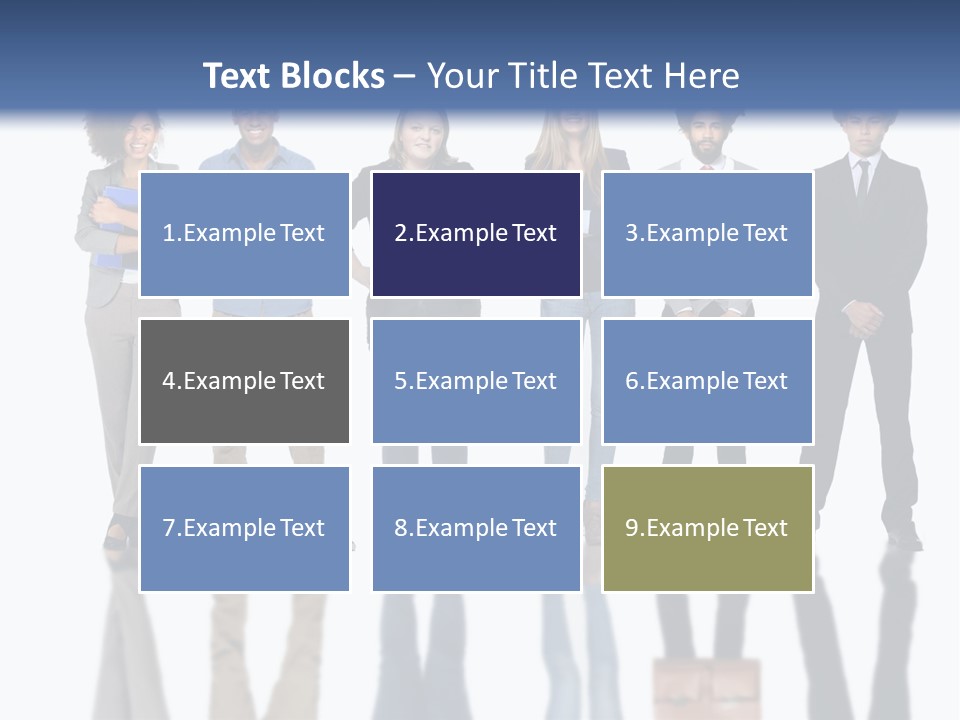 A Group Of People Standing Next To Each Other PowerPoint Template