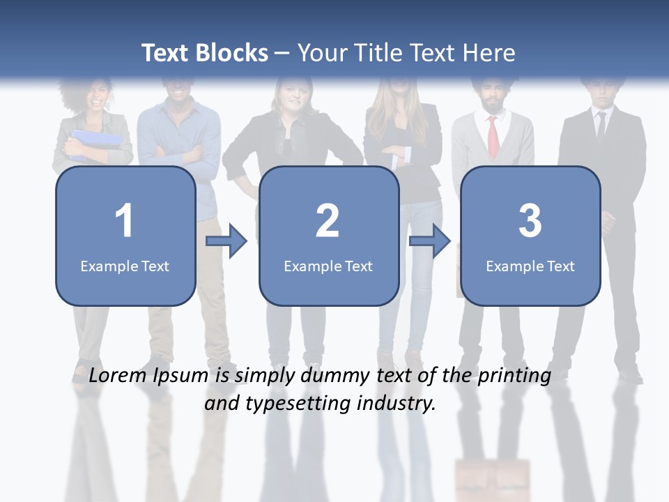 A Group Of People Standing Next To Each Other PowerPoint Template