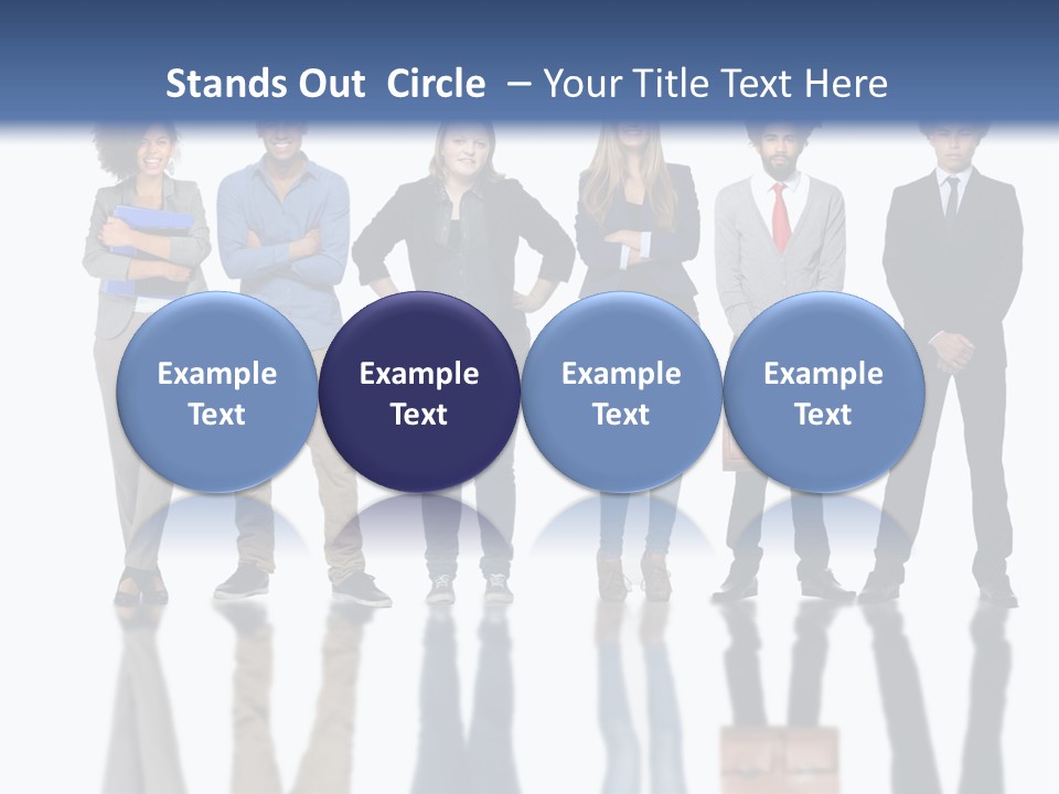 A Group Of People Standing Next To Each Other PowerPoint Template