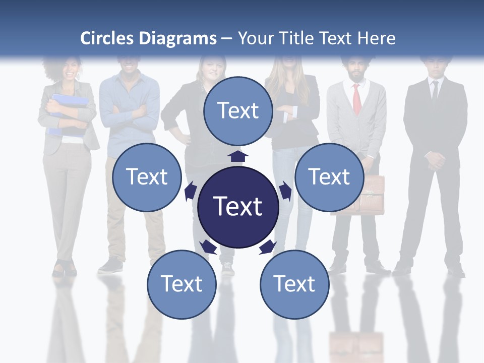 A Group Of People Standing Next To Each Other PowerPoint Template