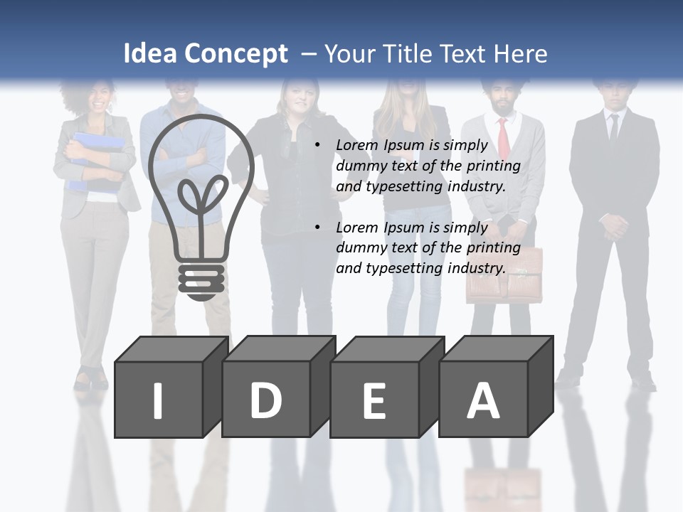 A Group Of People Standing Next To Each Other PowerPoint Template