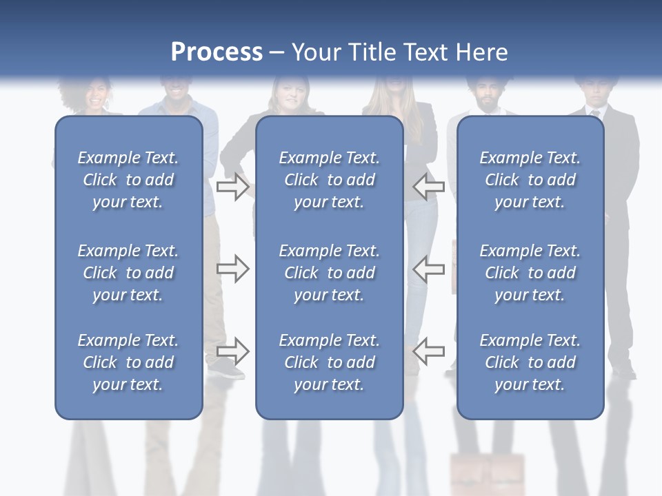 A Group Of People Standing Next To Each Other PowerPoint Template