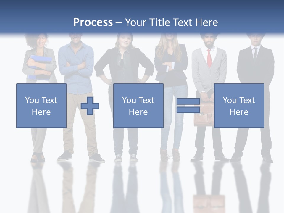 A Group Of People Standing Next To Each Other PowerPoint Template