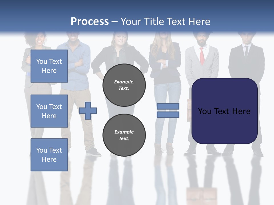 A Group Of People Standing Next To Each Other PowerPoint Template