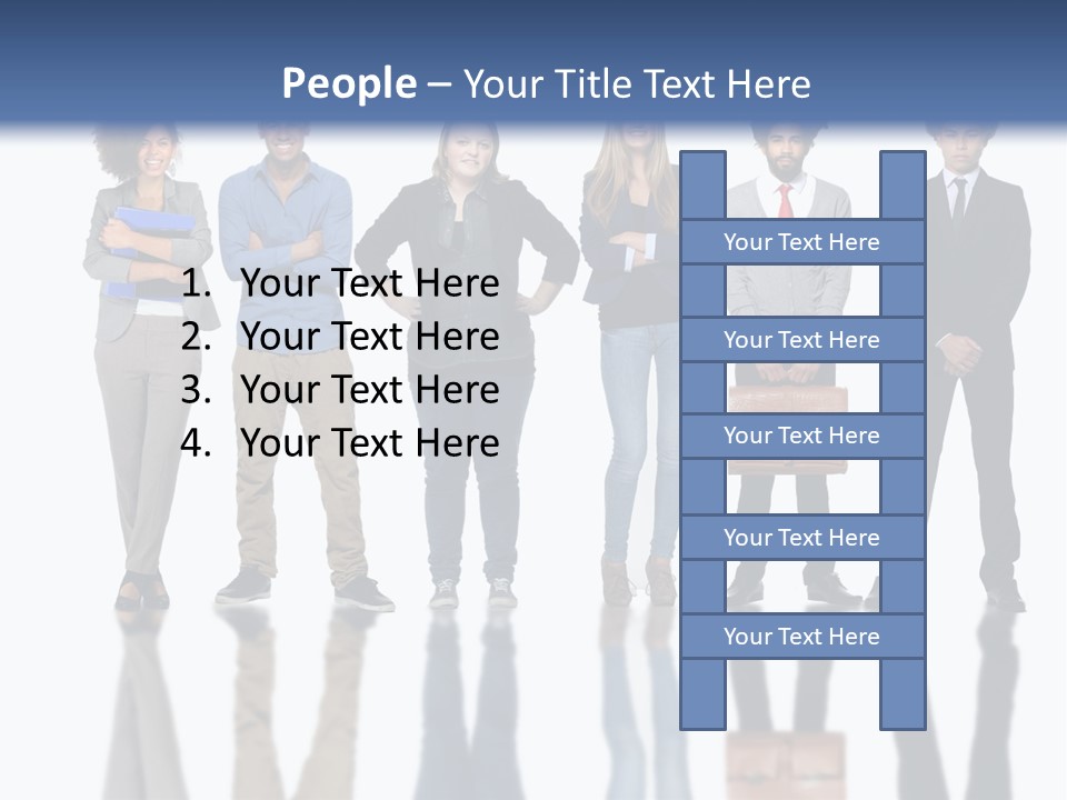 A Group Of People Standing Next To Each Other PowerPoint Template