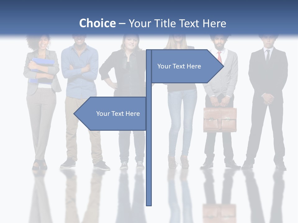 A Group Of People Standing Next To Each Other PowerPoint Template