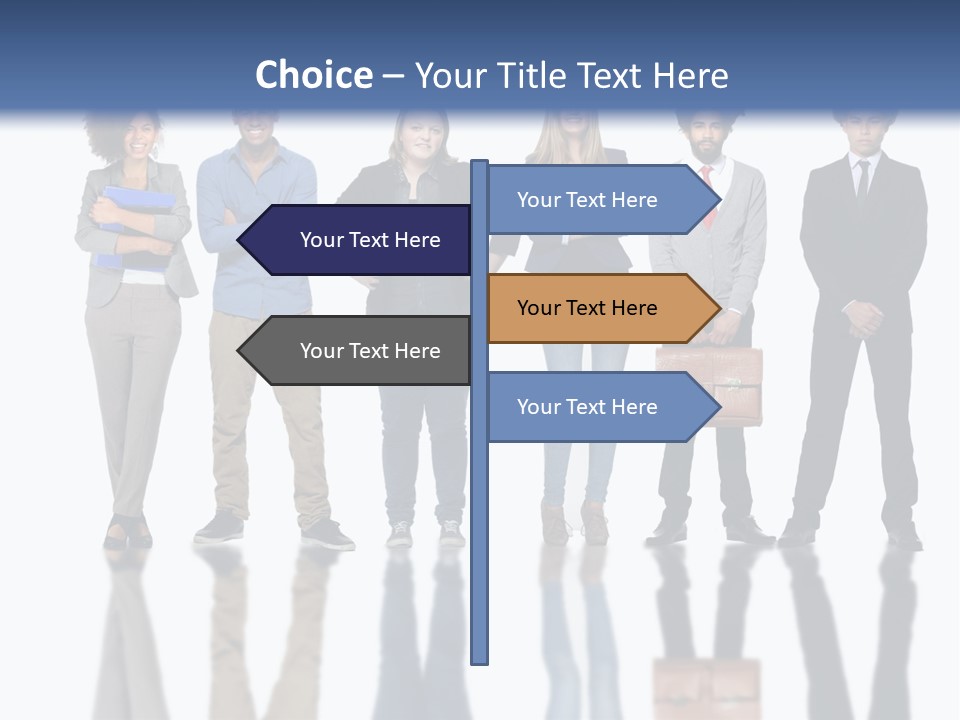 A Group Of People Standing Next To Each Other PowerPoint Template