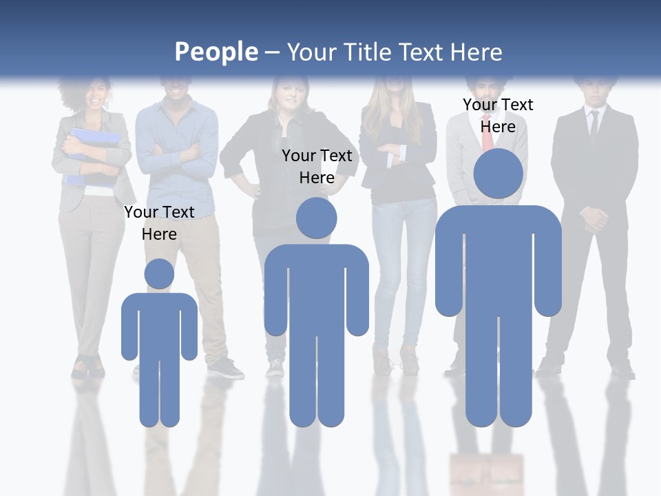 A Group Of People Standing Next To Each Other PowerPoint Template