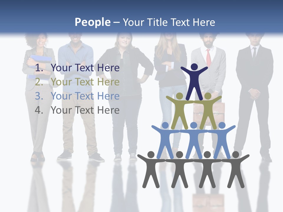 A Group Of People Standing Next To Each Other PowerPoint Template
