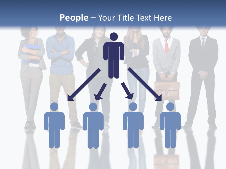 A Group Of People Standing Next To Each Other PowerPoint Template