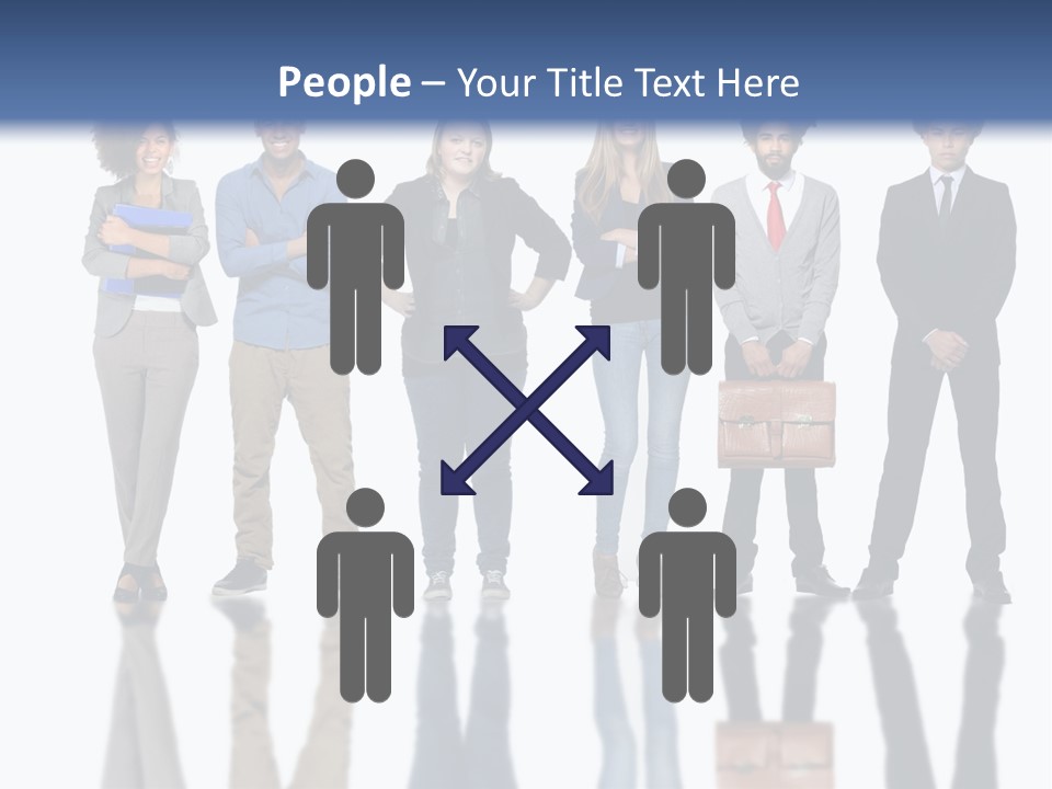 A Group Of People Standing Next To Each Other PowerPoint Template