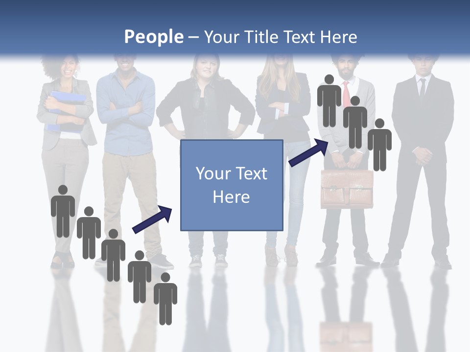 A Group Of People Standing Next To Each Other PowerPoint Template