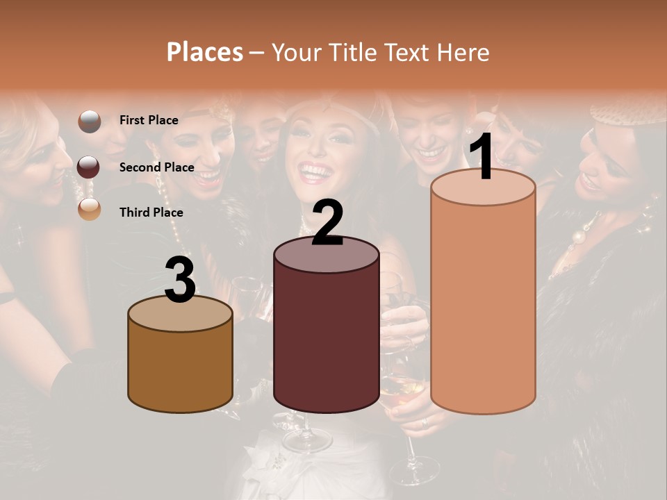 A Group Of Women Holding Wine Glasses In Their Hands PowerPoint Template