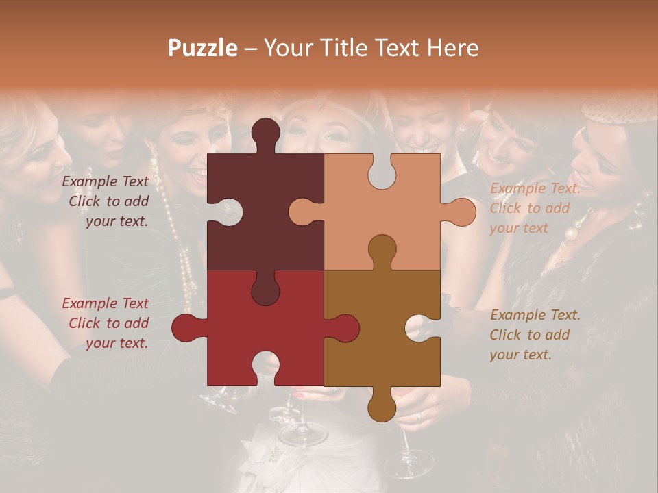 A Group Of Women Holding Wine Glasses In Their Hands PowerPoint Template