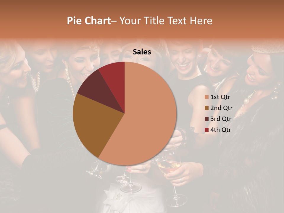 A Group Of Women Holding Wine Glasses In Their Hands PowerPoint Template