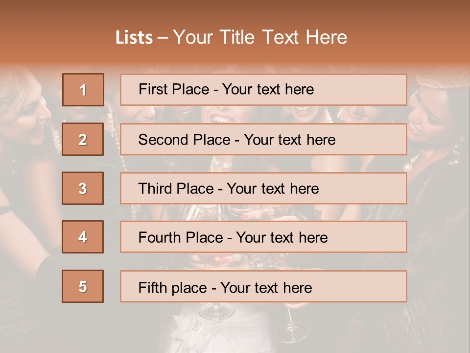 A Group Of Women Holding Wine Glasses In Their Hands PowerPoint Template