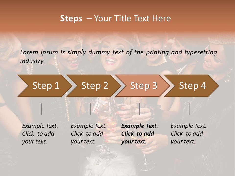 A Group Of Women Holding Wine Glasses In Their Hands PowerPoint Template