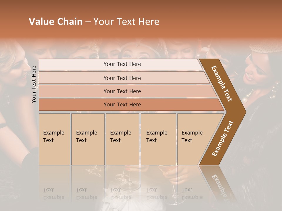 A Group Of Women Holding Wine Glasses In Their Hands PowerPoint Template