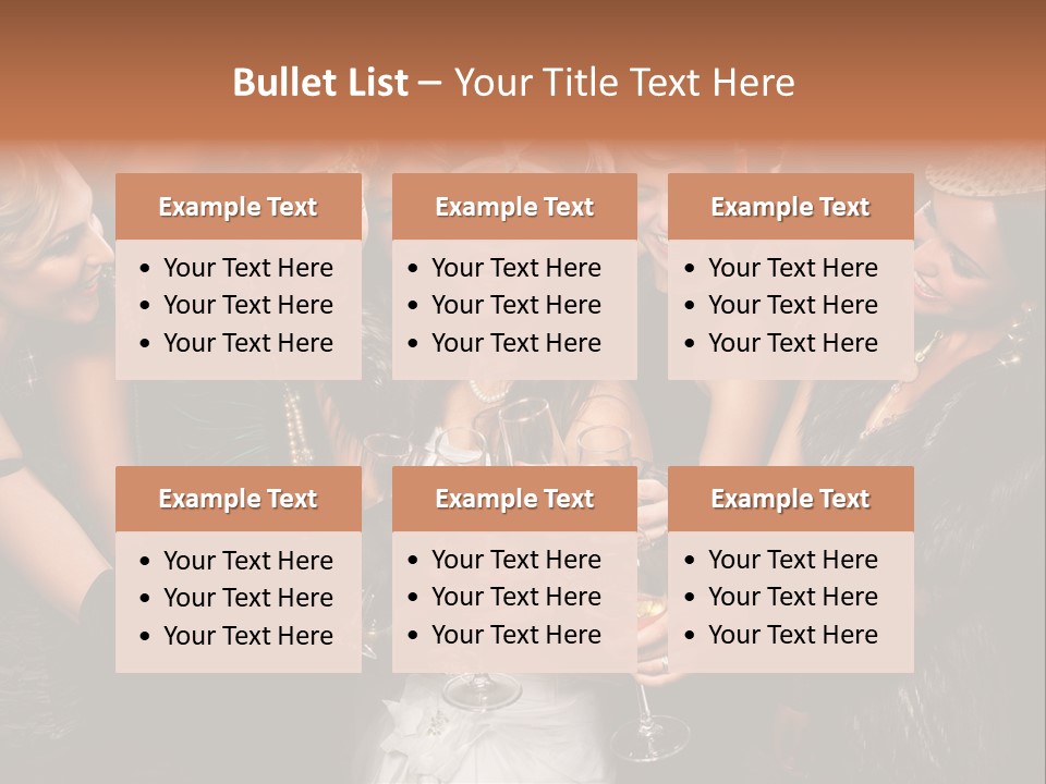 A Group Of Women Holding Wine Glasses In Their Hands PowerPoint Template