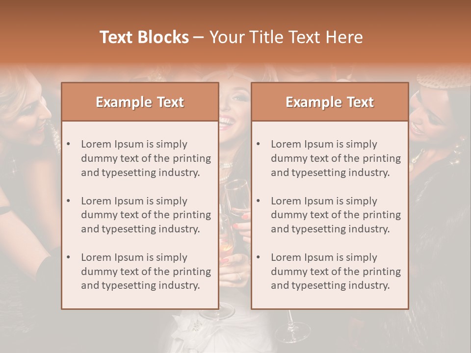 A Group Of Women Holding Wine Glasses In Their Hands PowerPoint Template