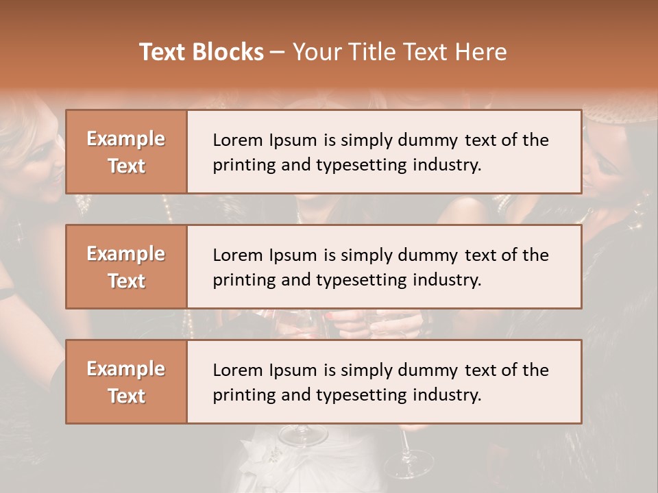 A Group Of Women Holding Wine Glasses In Their Hands PowerPoint Template