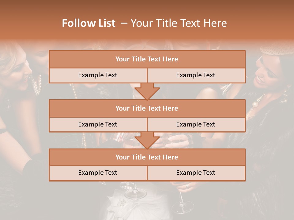 A Group Of Women Holding Wine Glasses In Their Hands PowerPoint Template