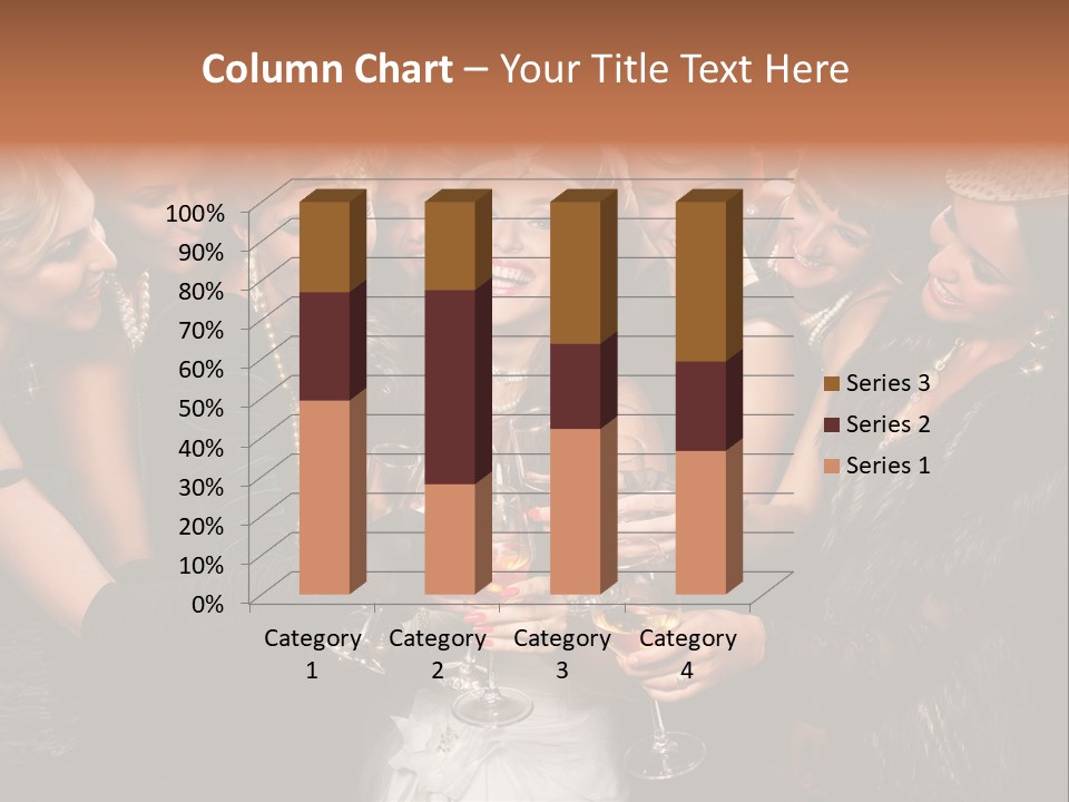 A Group Of Women Holding Wine Glasses In Their Hands PowerPoint Template