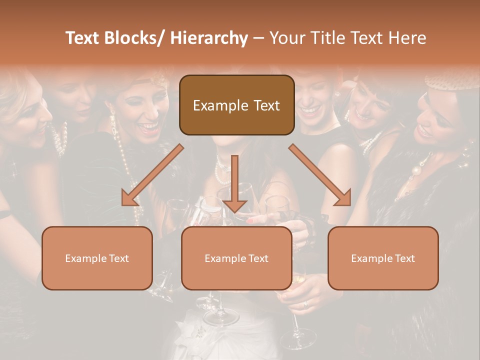 A Group Of Women Holding Wine Glasses In Their Hands PowerPoint Template