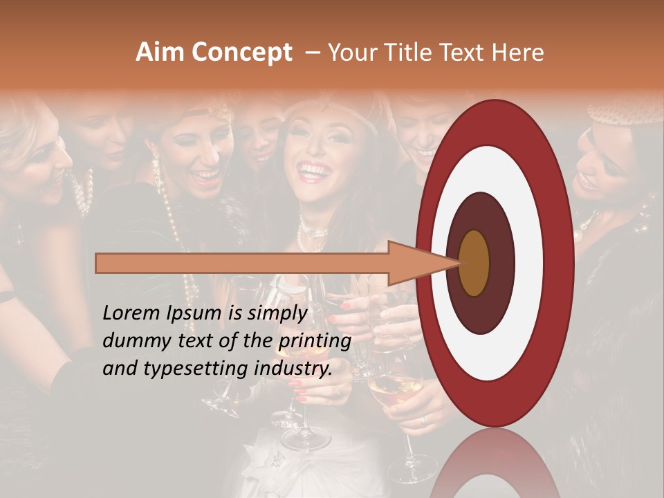 A Group Of Women Holding Wine Glasses In Their Hands PowerPoint Template