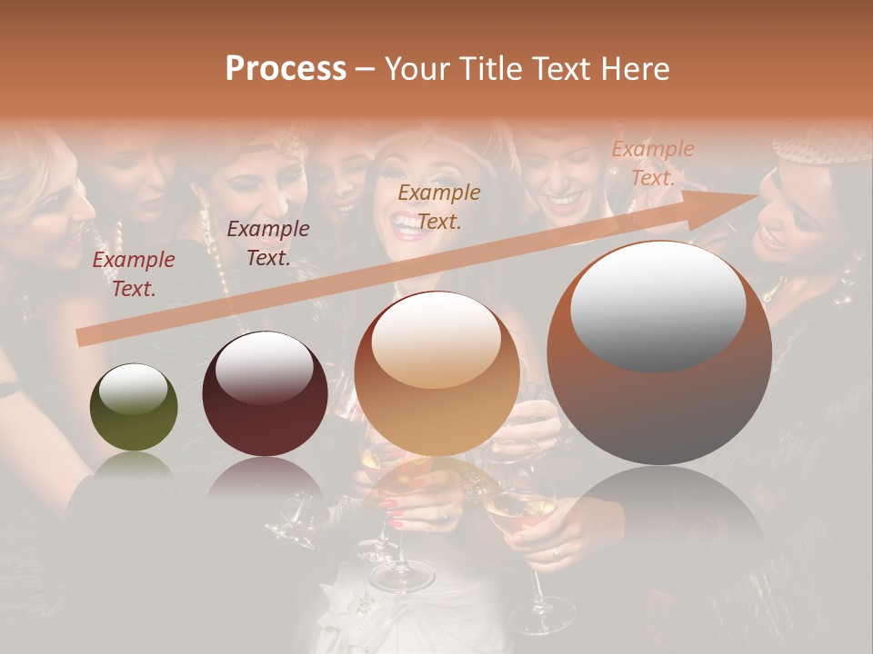 A Group Of Women Holding Wine Glasses In Their Hands PowerPoint Template