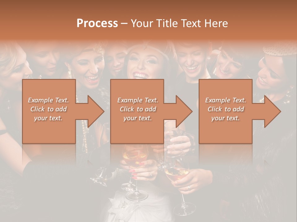 A Group Of Women Holding Wine Glasses In Their Hands PowerPoint Template