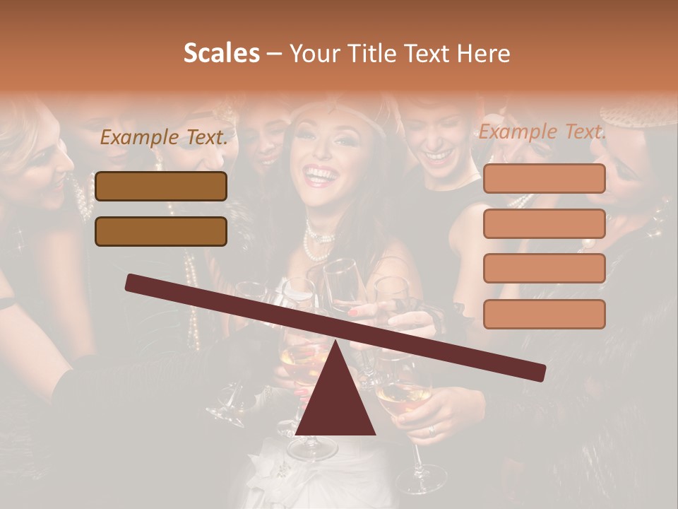 A Group Of Women Holding Wine Glasses In Their Hands PowerPoint Template