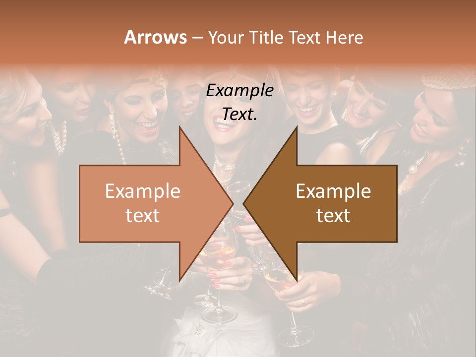 A Group Of Women Holding Wine Glasses In Their Hands PowerPoint Template