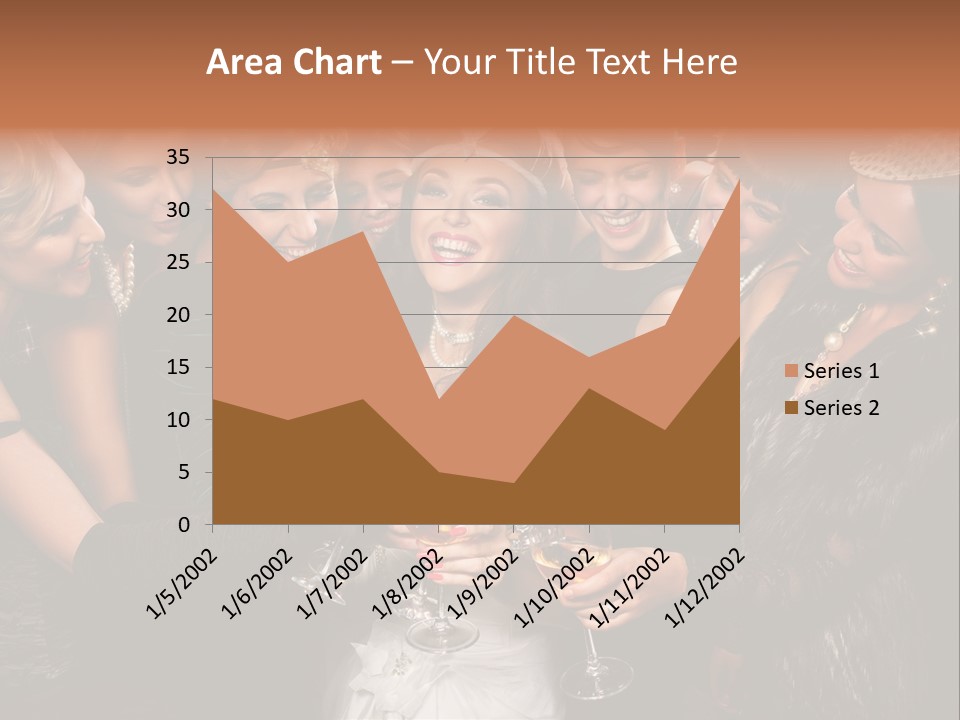 A Group Of Women Holding Wine Glasses In Their Hands PowerPoint Template