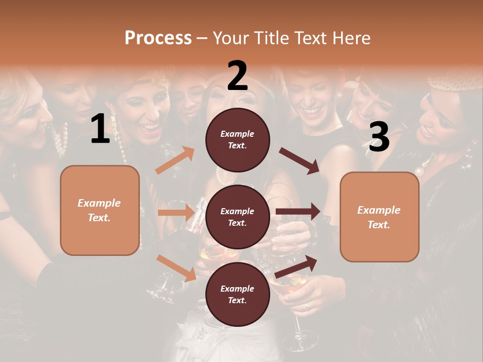 A Group Of Women Holding Wine Glasses In Their Hands PowerPoint Template