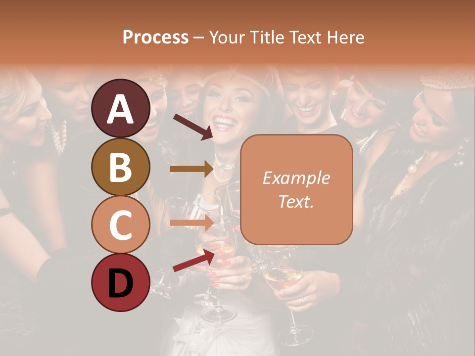 A Group Of Women Holding Wine Glasses In Their Hands PowerPoint Template