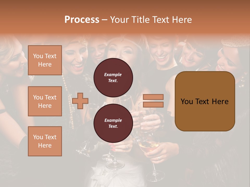 A Group Of Women Holding Wine Glasses In Their Hands PowerPoint Template