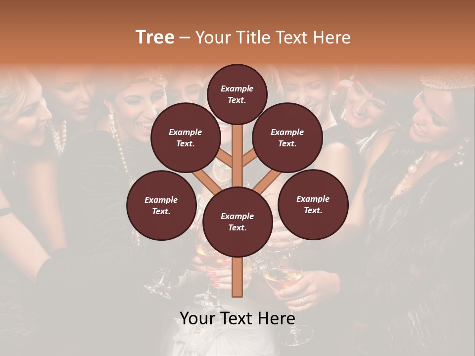 A Group Of Women Holding Wine Glasses In Their Hands PowerPoint Template