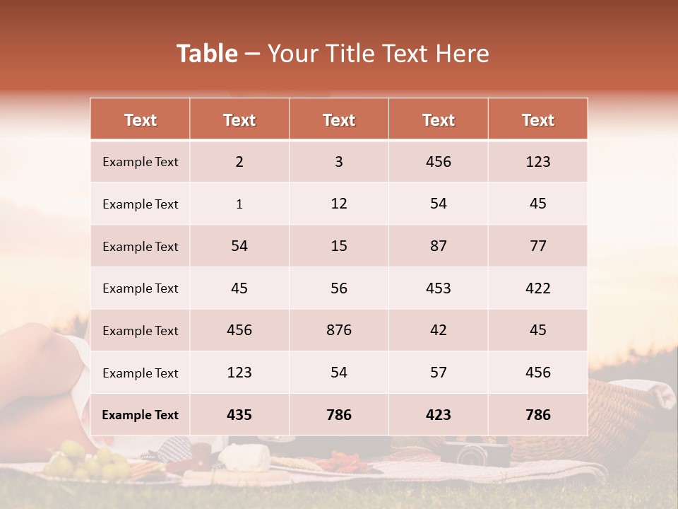 A Man And A Woman Sitting On A Blanket With A Bottle Of Champagne PowerPoint Template