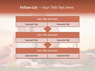 A Man And A Woman Sitting On A Blanket With A Bottle Of Champagne PowerPoint Template