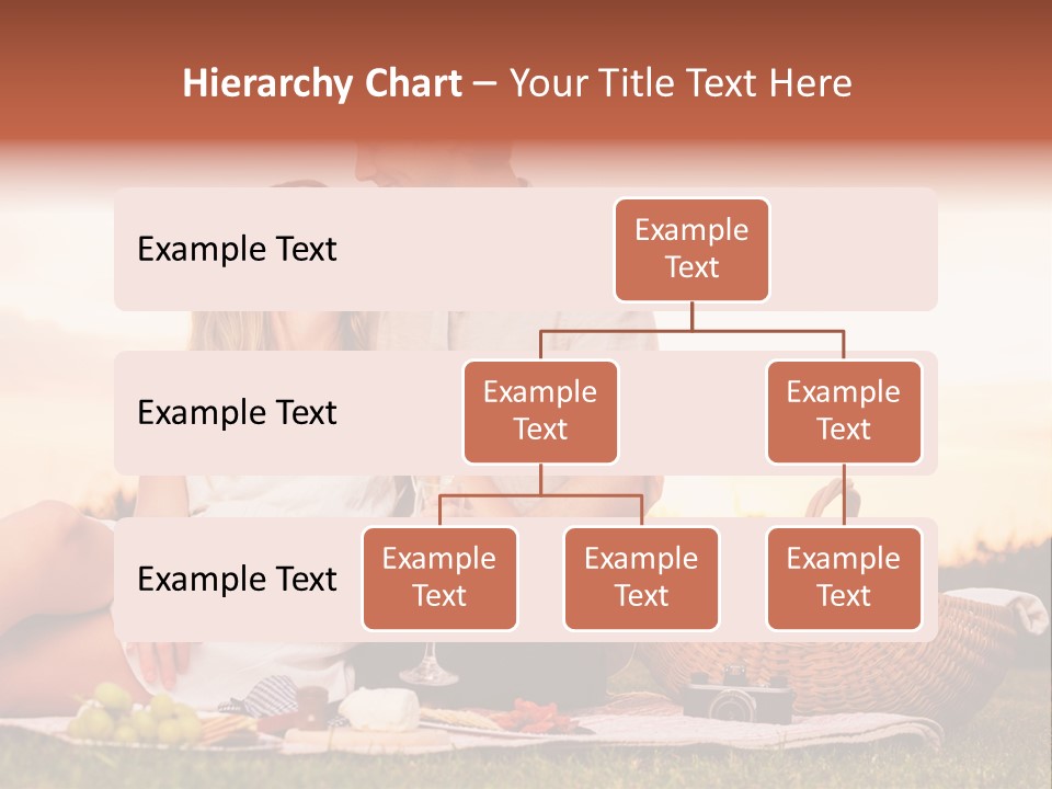 A Man And A Woman Sitting On A Blanket With A Bottle Of Champagne PowerPoint Template