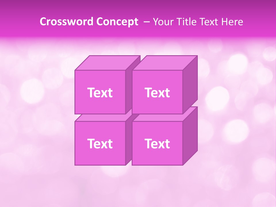 A Pink Background With Lots Of Blurry Lights PowerPoint Template