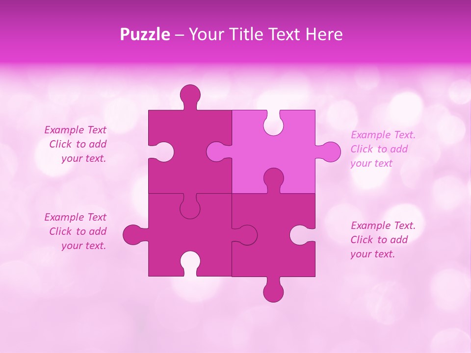 A Pink Background With Lots Of Blurry Lights PowerPoint Template