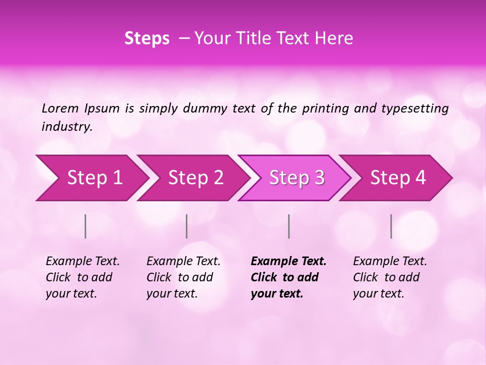 A Pink Background With Lots Of Blurry Lights PowerPoint Template