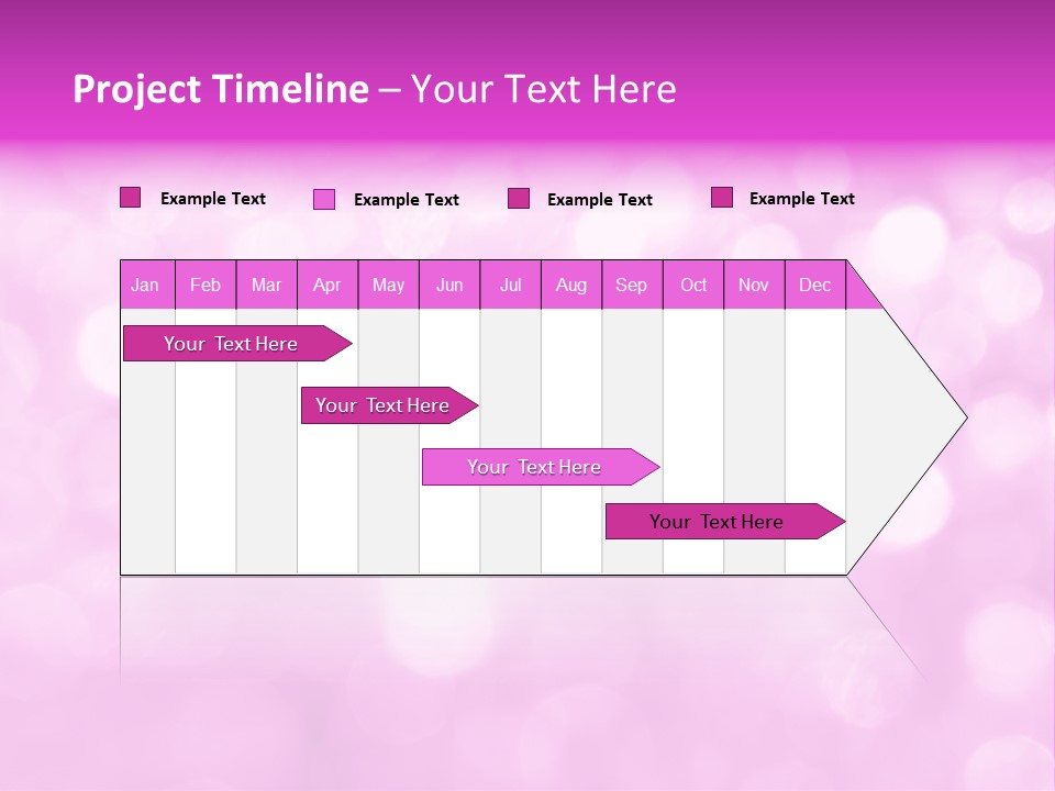 A Pink Background With Lots Of Blurry Lights PowerPoint Template