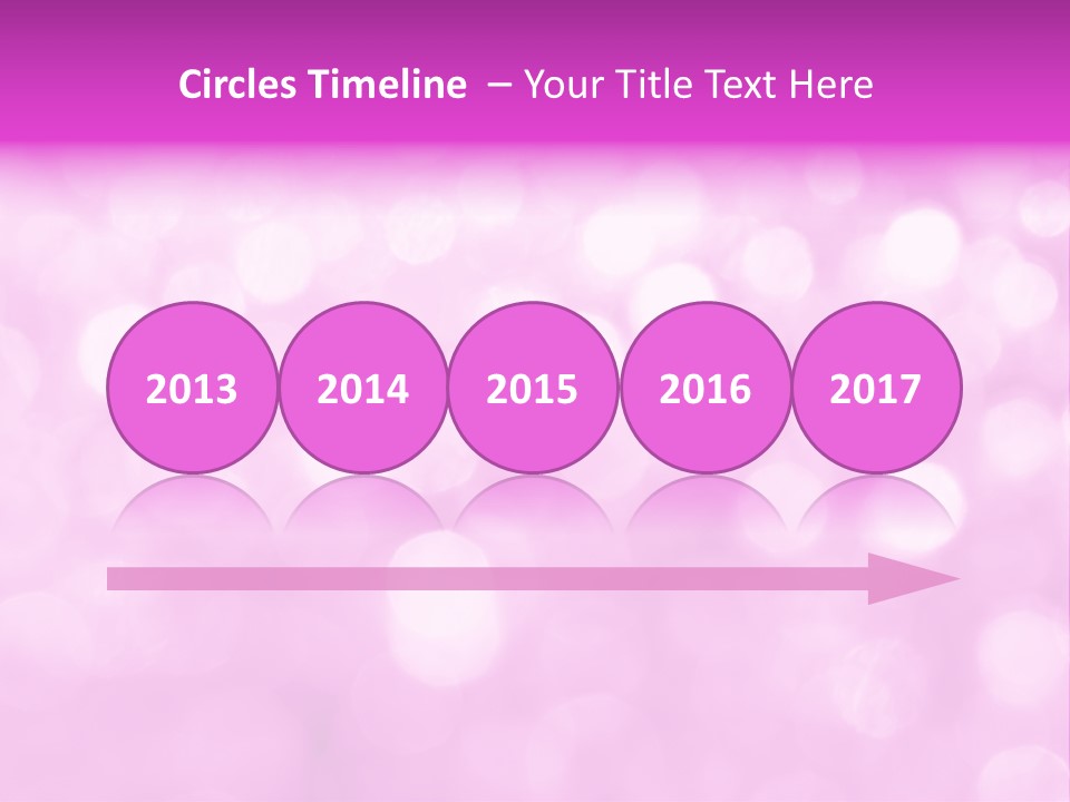 A Pink Background With Lots Of Blurry Lights PowerPoint Template